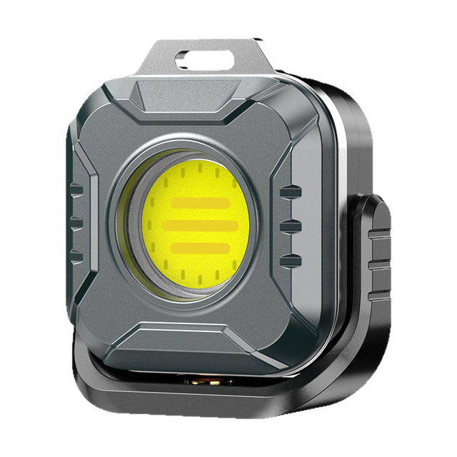 Portable 500Lumen New Rechargeable Mini COB LED Keychain Work Light 360 Degree Rotating