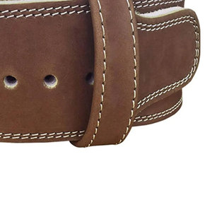 เข็มขัดยกน้ำหนักหนังวัวหนังวัวยาว10ซม. พร้อมคันโยกปรับได้รองรับหลังสบายสำหรับความปลอดภัยในการออกกำลังกาย - Product Image 6