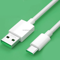 Kabel Data Penjualan Langsung untuk Ponsel Oppo Vooc 1M Tipe C 4A Pengisian Cepat Usb Tipe C Kabel Cepat Reno 7 Find X3 X2 X N