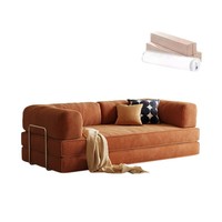 Canapé-lit sectionnel pliable multifonctionnel moderne MYUZ, tissu éponge, pieds en acier inoxydable, salon, aspirateur