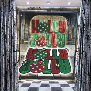 Parches de Fieltro Termoadhesivos con Lentejuelas y Bordado de PVC con Diseño Navideño de Moda Inglesa para Bolsos y Abrigos - Product Image 3