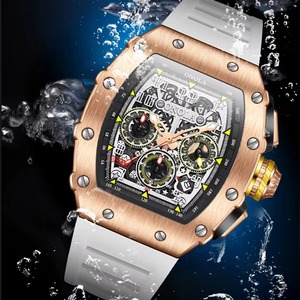 Relojes de Pulsera de Lujo con Diseño de Esqueleto, Relojes de Cuarzo para Hombre - Product Image 2