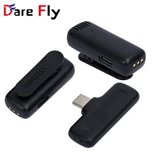 Dare Fly, el <span class=keywords><strong>Mejor</strong></span> Micrófono profesional, Kit de Vlog inalámbrico de alta calidad <span class=keywords><strong>para</strong></span> entrevista de transmisión en vivo en estudio, micrófono One Drag Two - Product Image 3