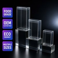 Boîtes d'emballage personnalisées en plastique transparent PET PVC PP |   Boîte cadeau en cristal transparent |   OEM Écologique Plusieurs Tailles Disponibles