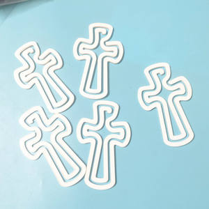 DDP porte à porte expédition aux états-unis Religion Sublimation bricolage blanc acrylique thermique simple face trombone blanc - Product Image 2