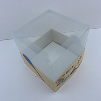 Caja para Pastel de Cartón Blanco Personalizable con Tapa Transparente de PET, Apta para Pasteles de 6-8 Pulgadas, Resistente y Segura para Alimentos, para Uso Comercial