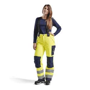 BLAKLADER - 788519773389C34 Pantalones de invierno Hi-Vis para mujer Amarillo/Azul marino-EAN 7330509551059 ROPA DE TRABAJO DE LA HI-VIS - Product Image 3