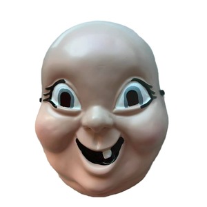 Masque facial complet en PVC pour Halloween, accessoire unique pour jeu de rôle d'enquête sur un meurtre, accessoire d'horreur pour mascarade et fête - Product Image 5