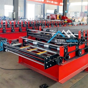 Petit pain trapézoïdal populaire de double couche de feuille du Chili Tr4 & Tr5 en métal de haute performance formant la machine - Product Image 4