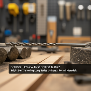 Hss-Co Twist <b>Drill</b> <b>Bit</b> Ta1072 Bright Self Centering <b>Long</b> Series Universal For All Materials - Product Image 3