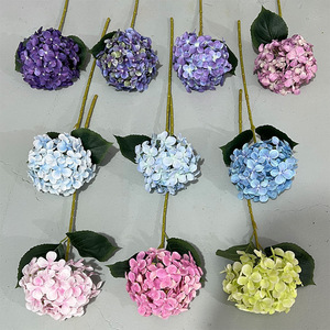 <b>Artificial</b> Hydrangea <b>Flowers</b> 72 Petals Silk Handmade Wedding Decorations Floor <b>Arrangements</b> - Product Image 2