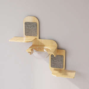 <span class=keywords><strong>Cat</strong></span> Wall Scratcher Factory Benutzer definierte <span class=keywords><strong>DIY</strong></span> Indoor Kitty Betten und Sitz stangen Stabiles Schlafen Spielen Massivholz <span class=keywords><strong>Cat</strong></span> Wandre gale - Product Image 4