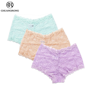 Encaje boxeadores breve con baja cintura suave y bragas de encaje para las niñas - Product Image 1