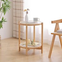 Combohome Meubles en rotin personnalisés modernes et simples Table basse intelligente en bambou Table d'extrémité de canapé en verre