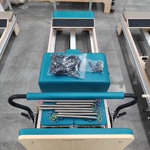 Réformateur de Pilates professionnel Maquina Ejercicio Pilates Bed All Track Split Carriage Maple Pilates Machine Reformer avec tour - Product Image 3