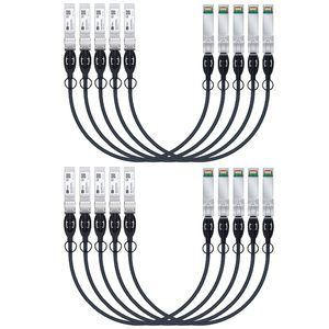 Câble SFP OEM ODM HFiber 10 Pack 10G SFP DAC 03M098ft Câble Twinax en cuivre passif à connexion directe pour Cisco SFPH10GBCU03M Ubiquiti - Product Image 1