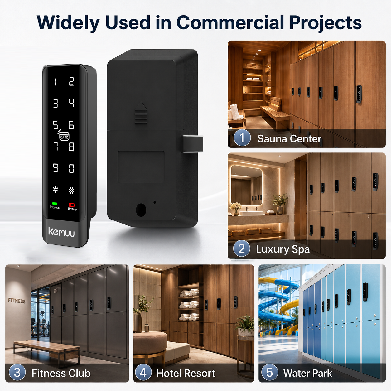 Smart Ttlock Electronic Furniture Locks for Locking Drawers Cabinets Lockers with Nfc Code Fingerprint and Phone App Control · image 3
