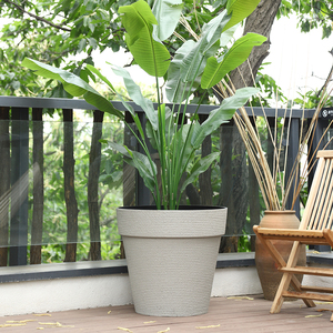 Grand pot pour <span class=keywords><strong>plantes</strong></span> plastique épaissi grande taille <span class=keywords><strong>plantes</strong></span> vertes jardinières extérieur <span class=keywords><strong>rue</strong></span> arbre Pot boîte géant rond jardinière - Product Image 3