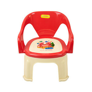 Chaise d'alimentation pliable en plastique au design moderne pour bébé, fauteuil inclinable manuel durable pour enfants, réglable, facile à nettoyer, sûr et empilable - Product Image 2