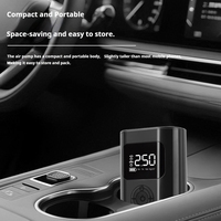 Gonfleur de pneus de voiture portable sans fil 12V avec affichage numérique, charge USB, matériau plastique, pompe d'urgence