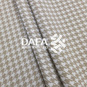 100% jala Jacquard poliester pola Houndstooth 3D Sandwich warna ganda-kain tahan lama dan bergaya - Product Image 2
