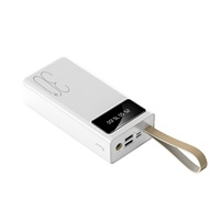 M-Queen Power Bank portable personnalisé en alliage d'aluminium haute capacité 30000mAh/40000mAh/50000mAh avec affichage LED et charge rapide ultra-rapide