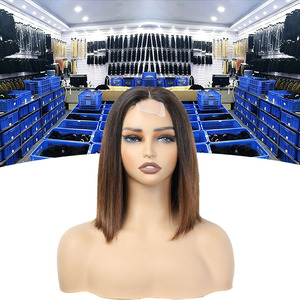 Parrucche Bob Corte con Chiusura in Pizzo 2X6 Deep Parting, 100% Capelli Umani Veri, Effetto Pelle, Densità 180%, 8-18 Pollici - Product Image 1