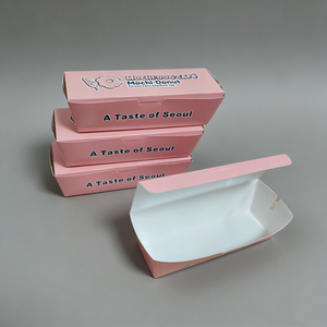 ถาดใส่คอร์นด็อกกระดาษคราฟท์รักษ์โลก Epack กล่องใส่ฮอทดอกชีสแบบกำหนดเองสำหรับซื้อกลับบ้าน - Product Image 1