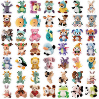 Autocollants décoratifs créatifs en peluche adhésifs style mignon pour coques de téléphone, bagages, ordinateurs et iPad