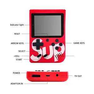 500 Games Handheld Mini SUP 8 Bit Retro Game Console In Box 500 In 1 Handheld Video Game Player Boy