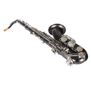 <span class=keywords><strong>Saxophone</strong></span> Ténor Noir de Haute Qualité en Cuivre Blanc à Structure Classique avec Double Renfort, Tonalité Bb, Vente en Gros Chine - Product Image 4
