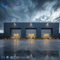 Bâtiment d'entrepôt en structure métallique industrielle pour la logistique, le stockage et le centre de distribution