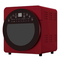Horno freidora de aire digital de 14.5L con 16 programas, pantalla táctil, ventana visible, luz de cocción, temporizador de 60 min, función de secado de 8 horas