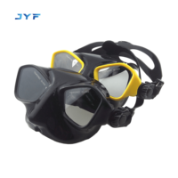 Masque de plongée en verre réglable de bonne qualité JYF, masque de plongée sous-marine à double lentille trempée