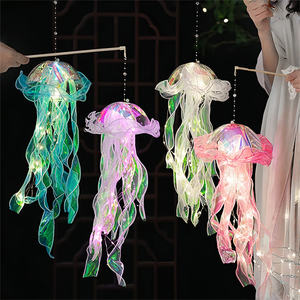Vendita calda meduse appese decorazioni meduse Kit di meduse sirena per festa a tema sotto il mare sirenetta festa decorazione - Product Image 4