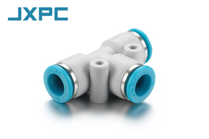 JXPC Фирменный тип тройника фитинг пластиковый один сенсорный соединитель трубы быстроразъемные шланговые соединители PE тройник пластиковый воздушный шланг 8 мм - Product Image 3