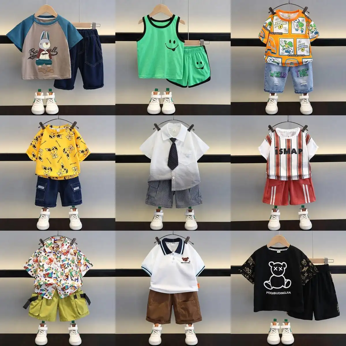 Set di pantaloni e magliette vestiti per bambini abbigliamento per bambini 1-2 anni Set di due pezzi bambini piccoli indossano 2022 vestiti per neonati ragazzi