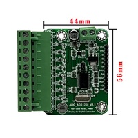 Modul ADS1256 ADC 24-Bit, Papan Akuisisi Data 8 Saluran dengan Antarmuka SPI Pengambilan Sampel ADC Presisi Tinggi