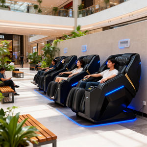 Silla de Masaje Eléctrica de Cuerpo Completo T60-SY Zero Gravity, Comercial, Operada con Monedas, para Aeropuertos y Centros Comerciales, con Sistema de Pago con Aceptador de Billetes - Product Image 1