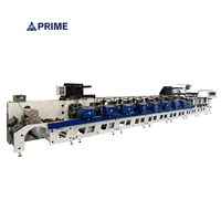 Machine d'impression flexographique à étiquettes autocollantes UV de type pétale à grande vitesse à 8 couleurs