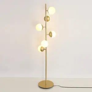 Tipo nórdico lâmpada para quarto e sofá, luz de vidro led lâmpada para decoração de casa
