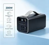 Station d'alimentation portable 180W, batterie au lithium 118,4Wh, charge rapide PD 65W pour ordinateur portable, téléphone, camping, usage domestique
