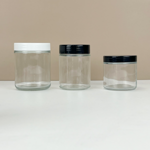 2 oz 150 ml Transparent Amber Skincare <b>Jars</b> Frosted <b>Glass</b> Cosmetic <b>Jar</b> Gold <b>Lids</b> <b>Glass</b> Packaging 60g - Product Image 4