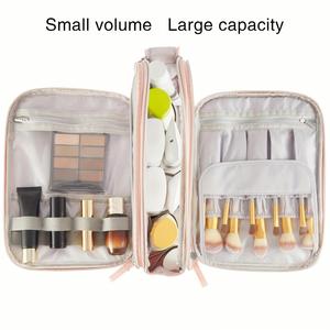 Bolsa de Cosméticos de Poliéster Personalizable con Logotipo, Moderna, de Gran Capacidad, con Cierre de Cremallera, Asa Suave, Fácil de Limpiar, Portátil para Viajes - Product Image 3