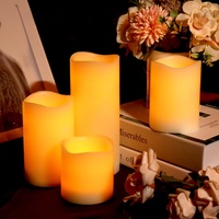 Ensemble de bougies LED Light Symphony, 9 pièces, piliers sans flamme télécommandés pour une organisation d'ambiance complète de la pièce, bougies LED en paraffine