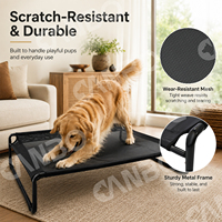 Lit de chien surélevé portable CanboPet, grand modèle, pour extérieur, refroidissant, pour le camping et les voyages