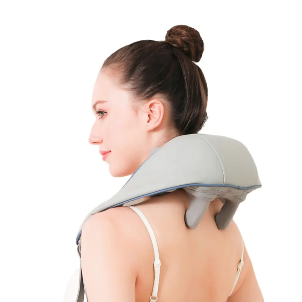 High Quality Shiatsu Professional Neck Massager Heating Kneading Tapping Massager Shoulder Massager