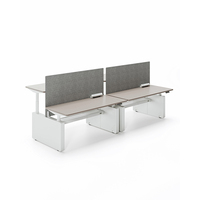 EMSUN Cadre de bureau moderne à hauteur réglable Table de mobilier de bureau assise à debout Ascenseur électrique Bureau d'ordinateur Double moteur