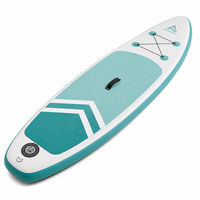 Planche à pagaie gonflable tout-terrain portable en PVC/EVA, finition brossée, 7,9 kg, légère, sûre pour les lacs et les rivières, unisexe