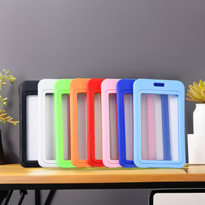 Vente en gros mode en plastique dur double face transparent PP couleur <span class=keywords><strong>carte</strong></span> <span class=keywords><strong>d</strong></span>'identité et porte-badge étui approvisionnement direct en stock - Product Image 3